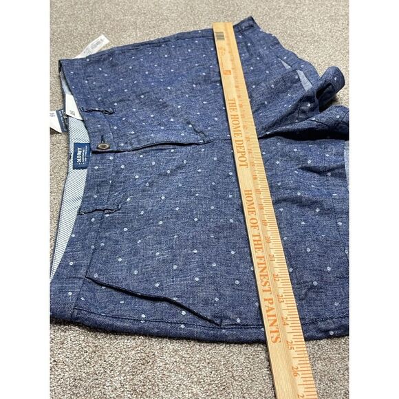 Old navy linen blend shorts womens sz 16 chambray navy dot shorts nwt - Picture 9 of 12